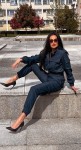 SPODNIE DENIM  JEANS ze ściągaczem 